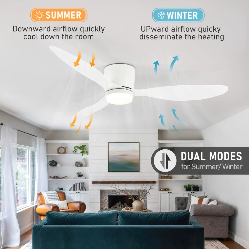 Modern Lighted Ceiling Fan