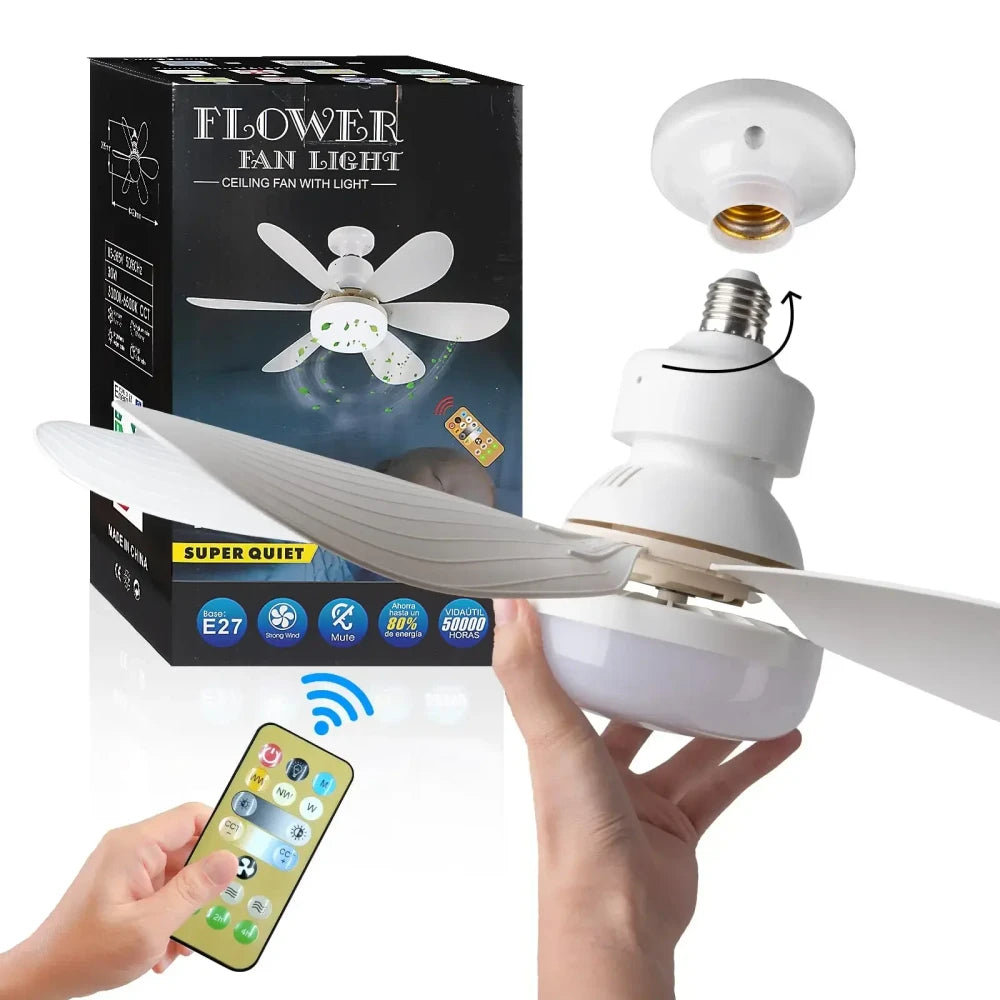 LED Ceiling Fan Light with Remote