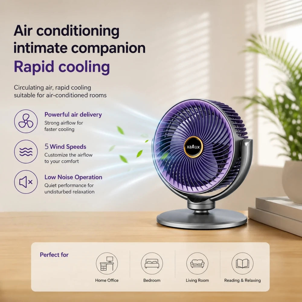 Modern Floor Desk Air Circulator Fan