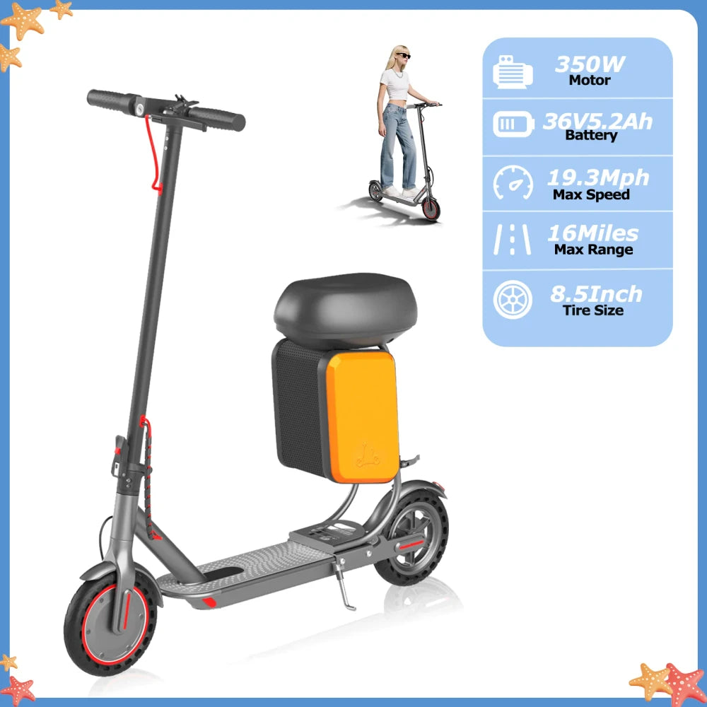 Electric Commuter Scooter with Seat