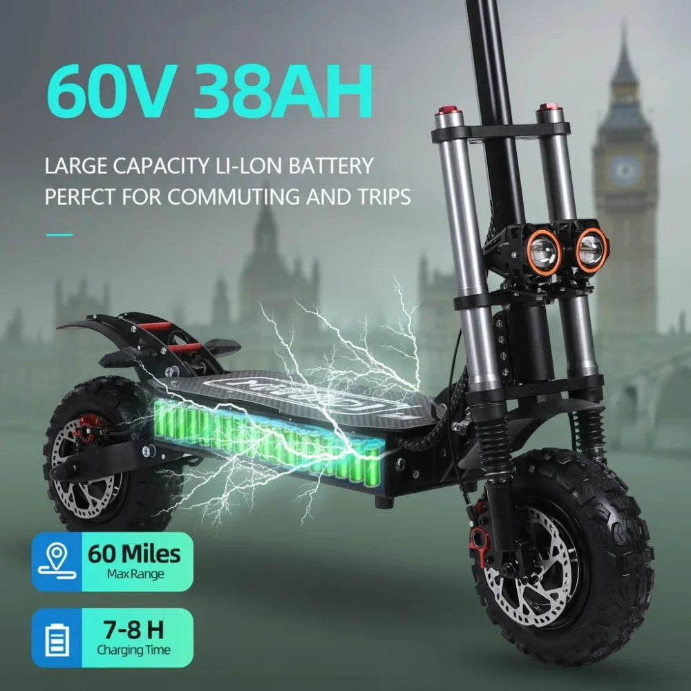 Dual Motor Fat Tire Electric Scooter