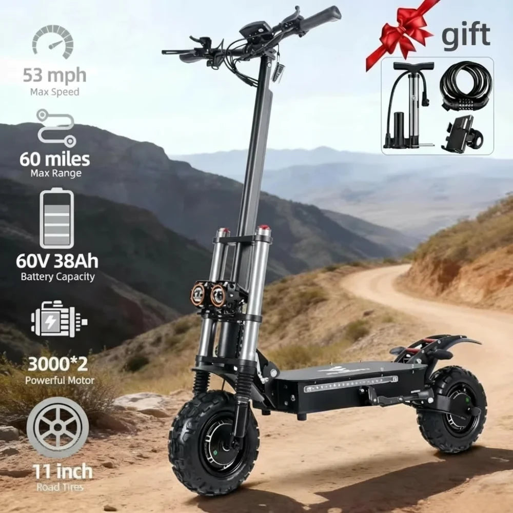 Dual Motor Fat Tire Electric Scooter