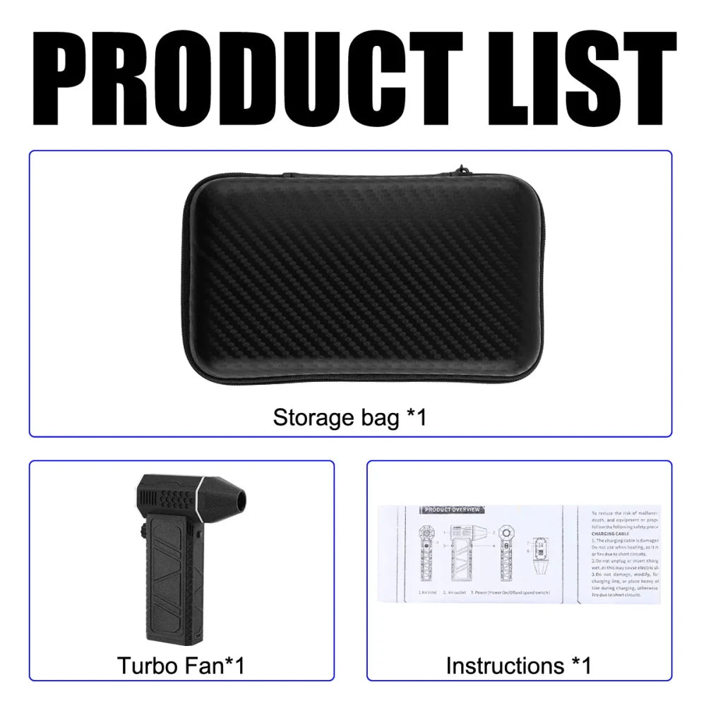 Cordless Mini Turbo Jet Fan
